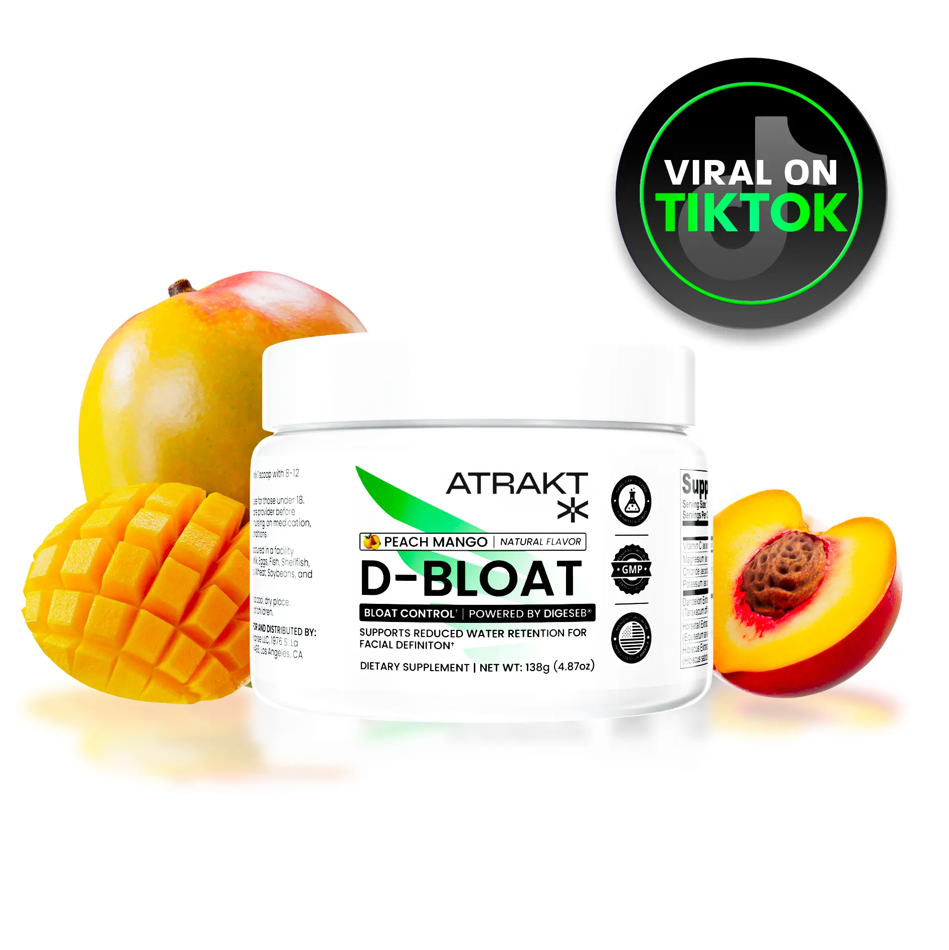 D-BLOAT Daily Debloat Powder - ATRAKT - 30 Servings