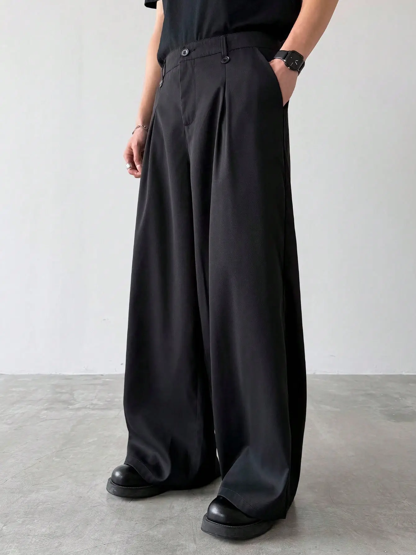 wide pleated trousers - TikTok Shop
