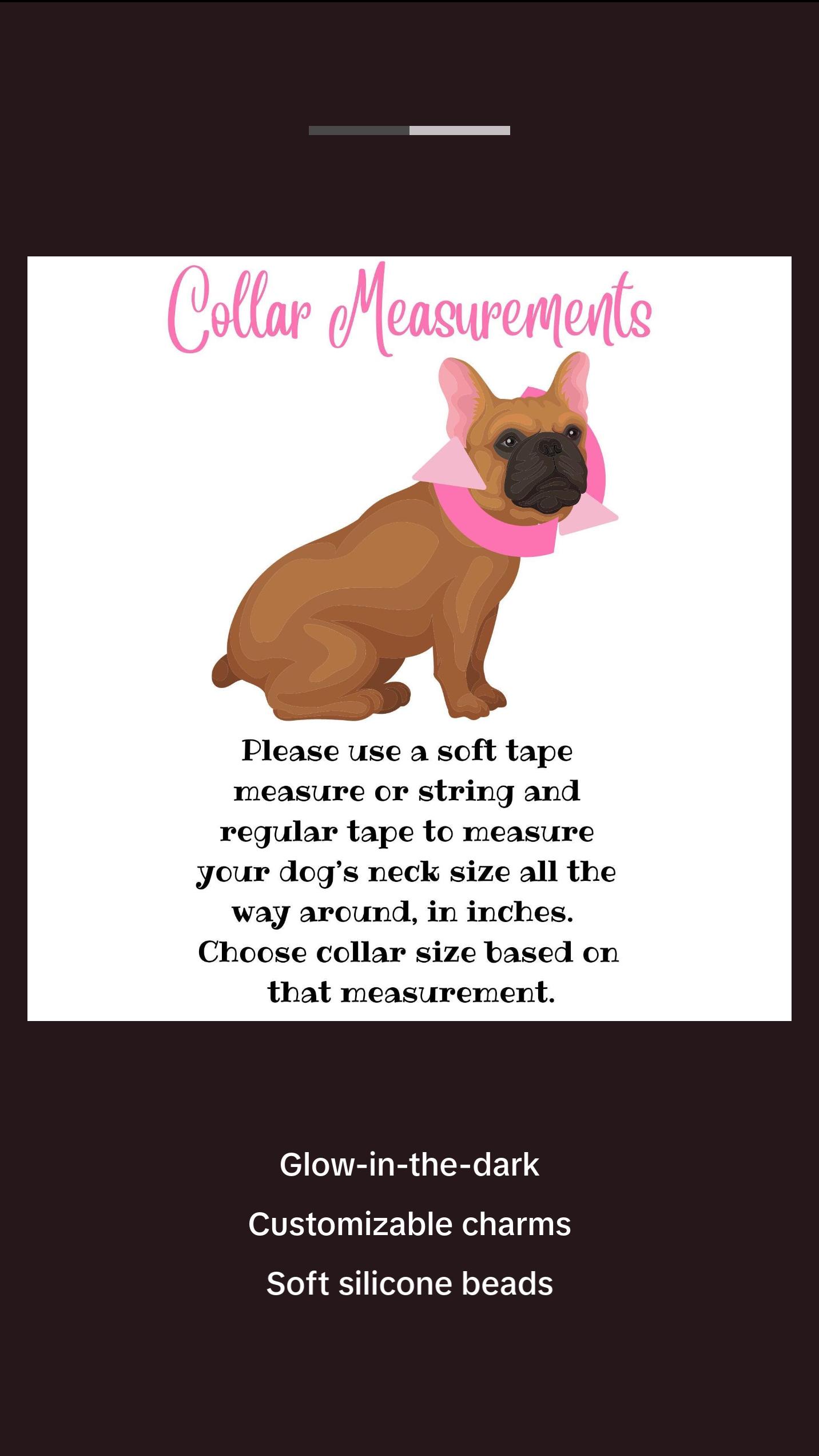 Cotton Candy Glow Beaded Dog Collar | Durable Dog Necklace | Luxury Jewelry For Small Dogs | Silicone | Baby Blue & Pink Glow in the Dark