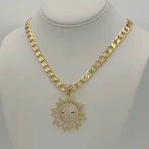 Rodriguezjewelry # 2583 Necklace (8mm) # 224 Pendant