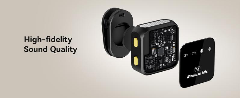 KUKIHO Wireless Lavalier Microphone for iPhone iPad Android With Charging Case Audio Smartphone Audio Smartphone