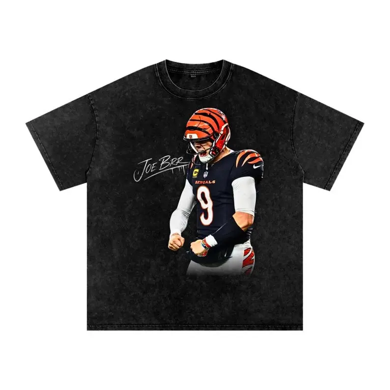 Joe Burrow Football Comfort Colors Shirt, Classic 90s Graphic Tee, Unisex Cotton Streetwear