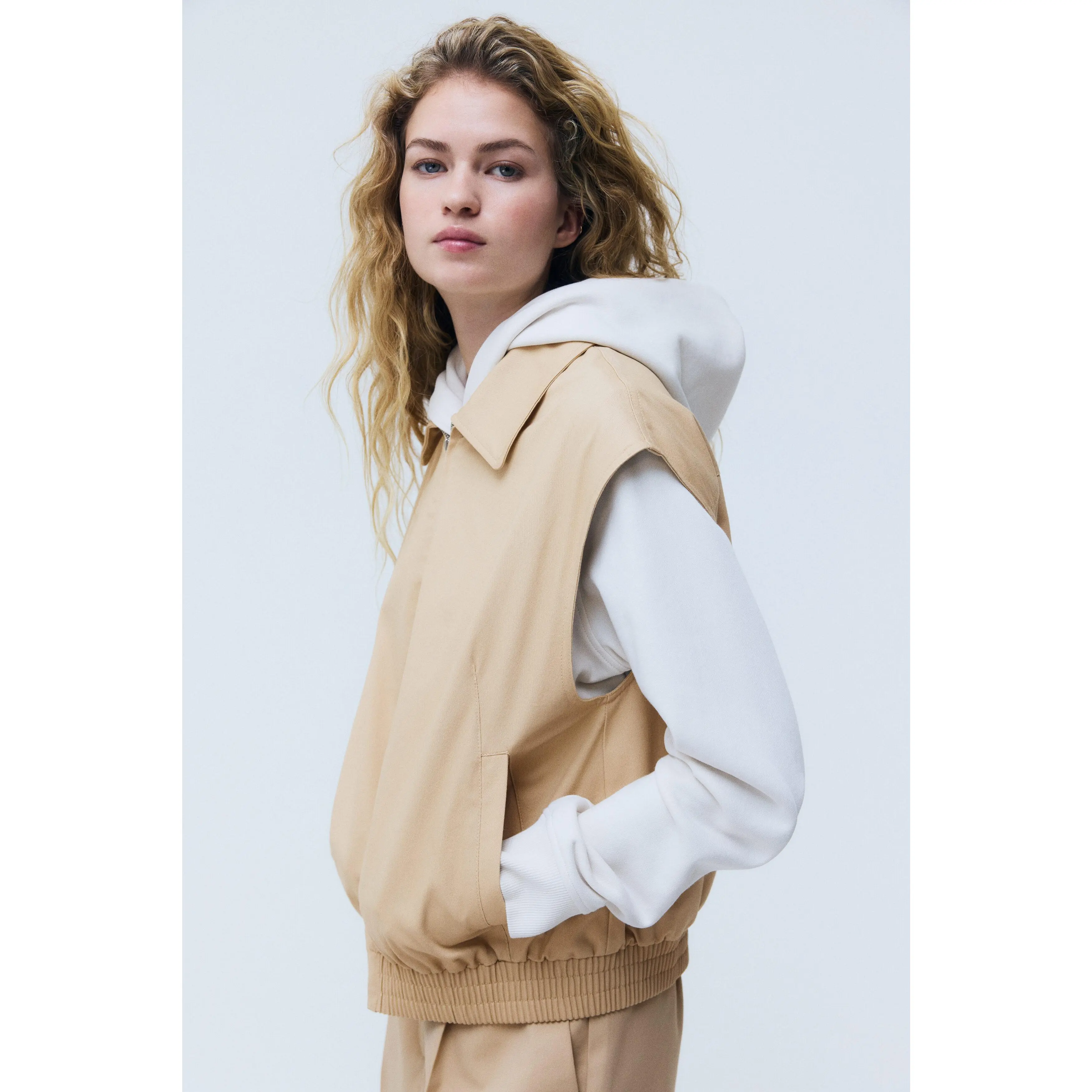 H&M Collared cotton gilet