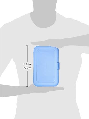 1-4 Pack Pencil Box, , Blue, Solid Multi Colours Material Polypropylene Style pencil box Item Weight 0.21 Pounds