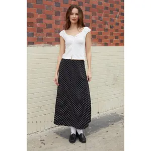 John Galt Women's White Button Top