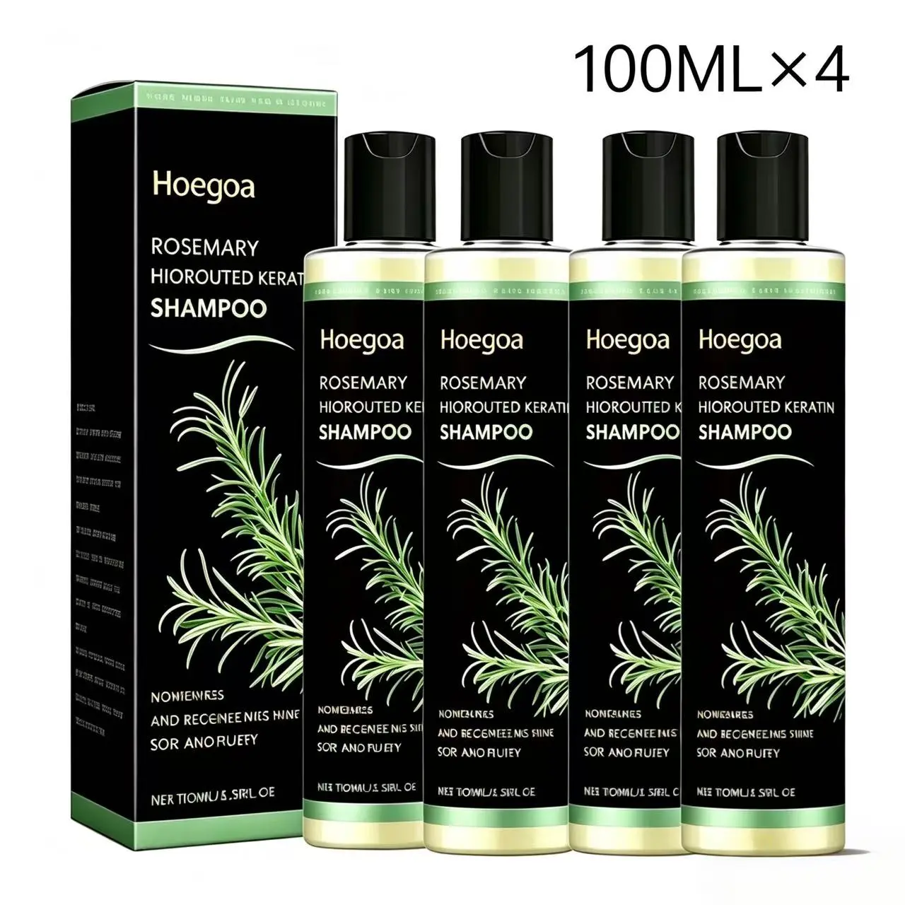 【BUY 2 GET 2】Rosemary Shampoo - BoostHair Growth, Control Oil and Dandruff,Soothe Scalp lritation and RestoreShine!  Hydrolyzed Keratin Organic Haircare Nourishes Hair Rosemary Strengthening Shampoo Travel Size Vegan caviar