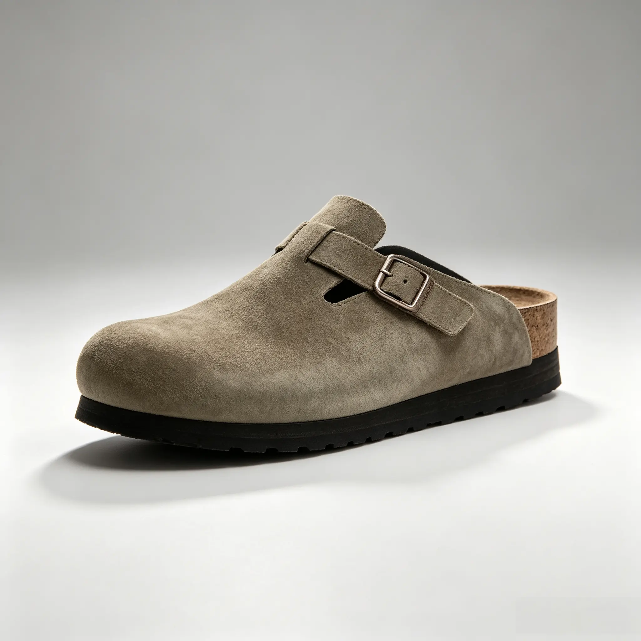 Birkenstock Boston Soft Footbed Suede Taupe 0560771