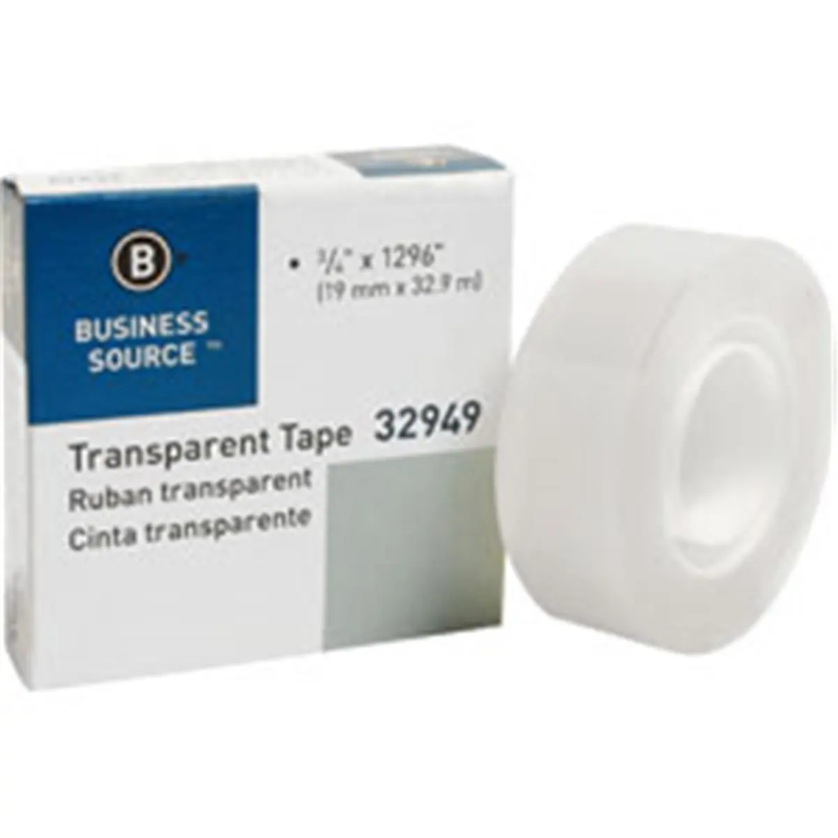 Business Source  1 in. All-Purpose Transparent Tape - Clear