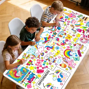 Giant Coloring Poster for Classroom - 31x72 Versatile Spring Activity Poster/Table Cover for Easter School Parties,Birthday & Special Events Decoration #SummerVibes