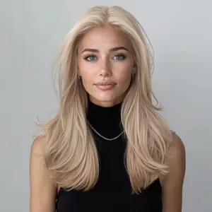 Isolde lace-DWY 20 Inch Blonde Wavy Wig | Sun-kissed Ash Blonde Layers | Instant Salon-Worthy Look
