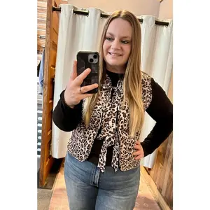 Reversible Cheetah Vest