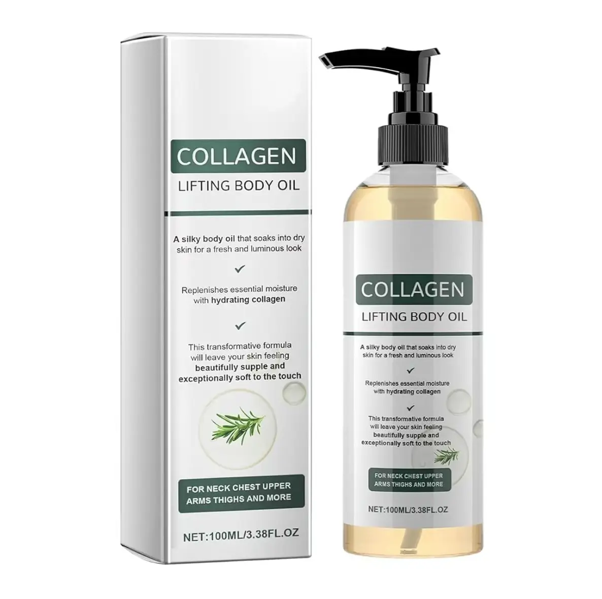 100ml Body Oil Cosmetic - Lightweight Moisturizer for Dry-Rough Skin, Daily Hydrating Liquid Body Care Product Nourishing Oil, Soothing Body Oil, Premium Nourishing Oils