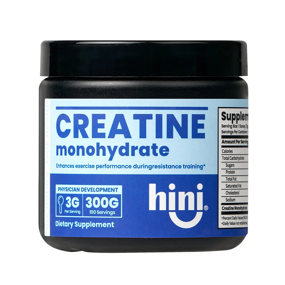 HINI Creatine Monohydrate Powder 5g 100 Servings 300g - Micronized Creatine for Muscle Strength Recovery Pre Workout Supplement Unflavored Keto Friendly Gluten Free Sugar Free No Fillers (10.58 oz) Best Creatine for Women