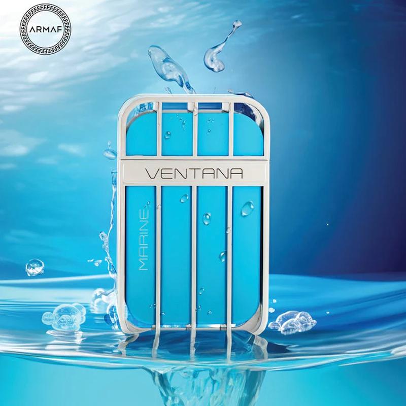 ARMAF Ventana Marine EDP Spray for Men 3.4 Oz, Fresh Aquatic Scent