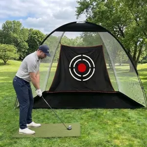 Gagalileo 12X7FT Golf Practice Hitting Nets for Backyard - Premium Portable Golf Impact Nets Cages with Solid Frame - Backyard Driving Indoor Use Heavy Duty Practice Golf Driving Nets