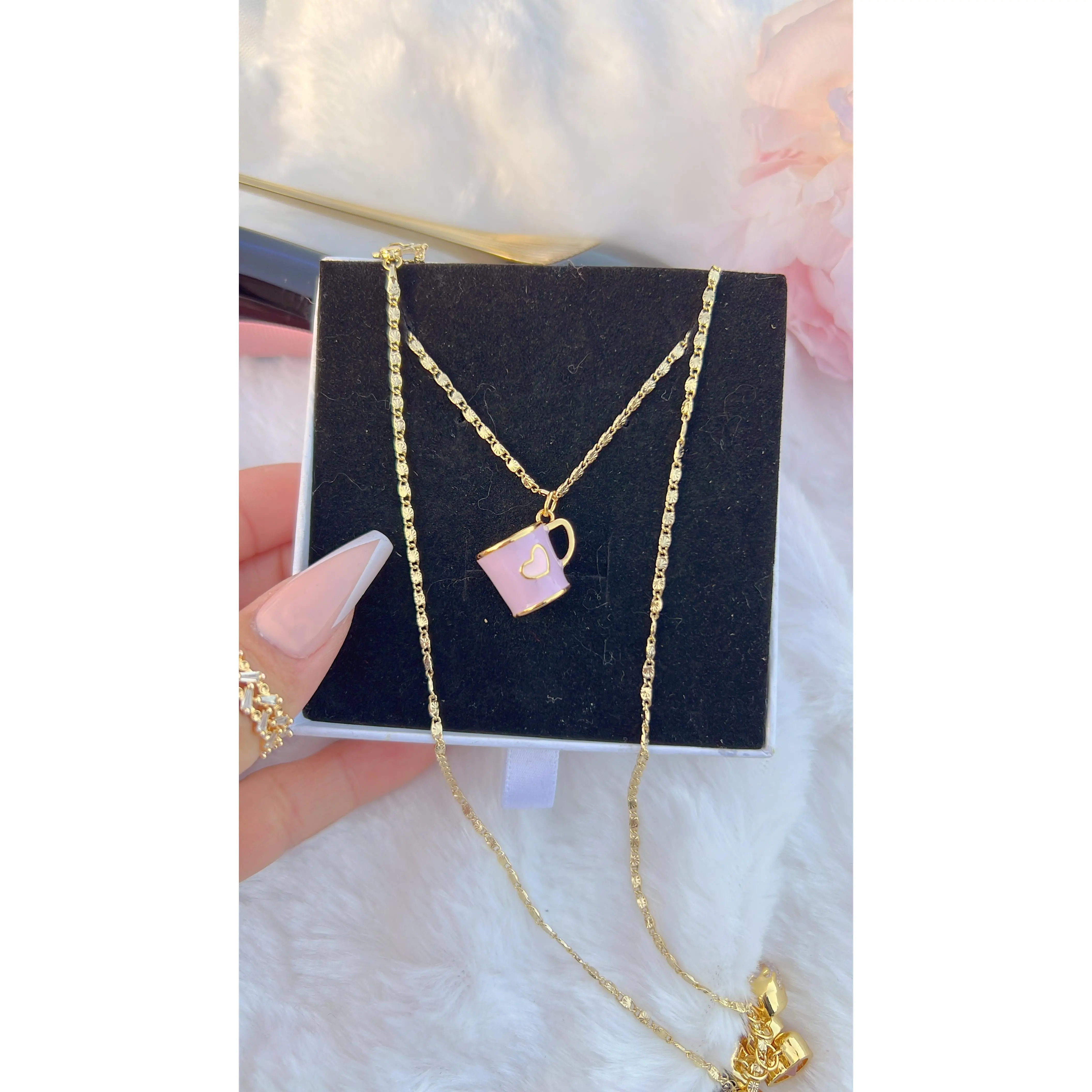 Alice in Wonderland Tea Cup Necklace