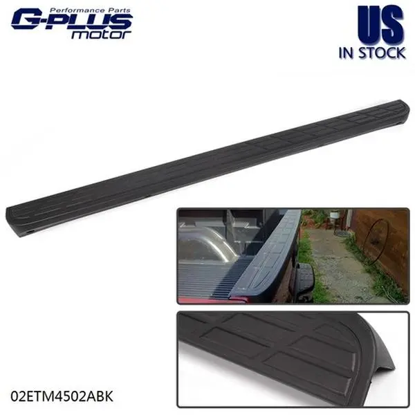 G-PLUS Chrome Tailgate Top Protector Spoiler Cap Cover - US-Made Car Protector Exterior Trim Accessory for 07-13 Chevy Silverado & Sierra