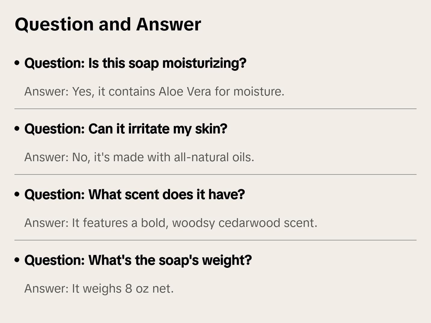 Cedarwood Foaming Hand Soap