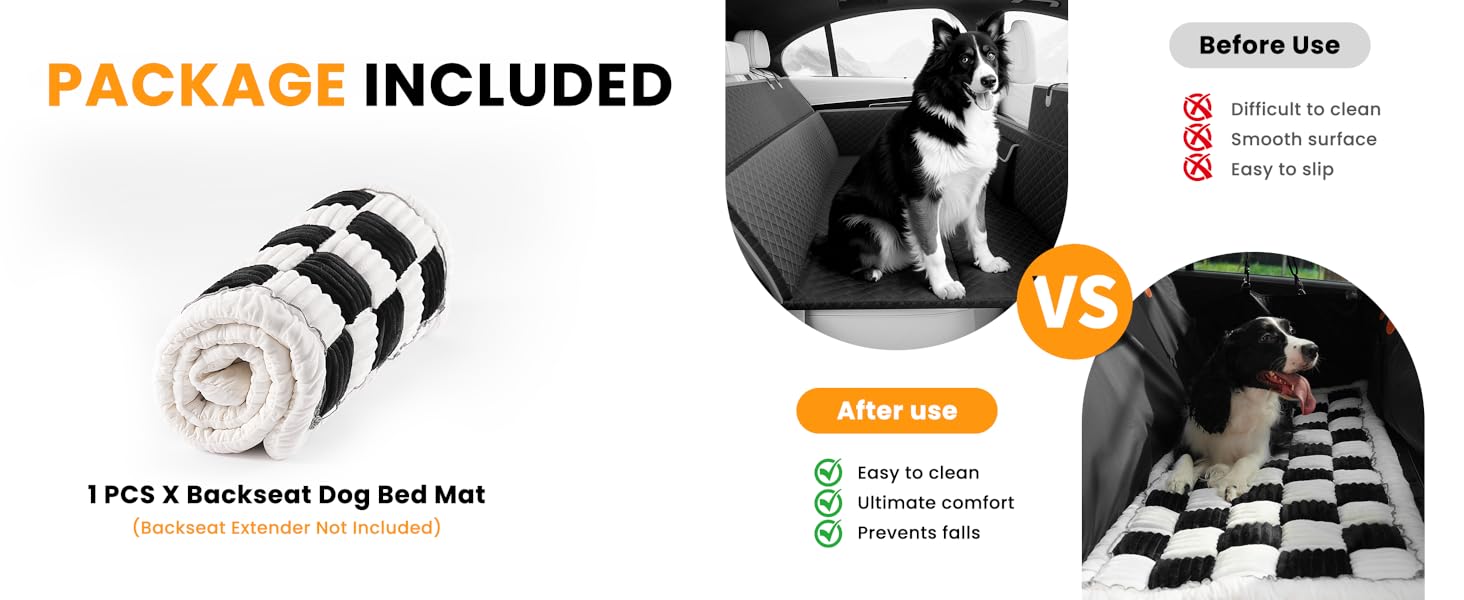 Pet Bed Mat for Car Backseat Extender Non-Slip Plaid Dog Bed Blanket for Car Back Seat Travel Pet Mat Custom Fit for Backseat Extenders and Seat Covers Pet Bed Mat for Car Backseat Extender Non-Slip Plaid Dog Bed Blanket for Car Back Seat Travel Pet Mat Custom Fit for Backseat Extenders and Seat Covers