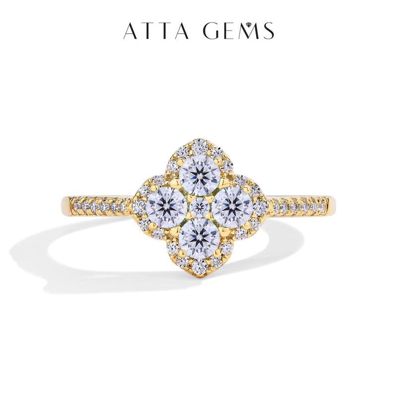 1.3ct D VVS1 Color Synthetic Moissanite Ring for Women 925 Sterling Silver Engagement Wedding Party Fine Jewelry Gift New R178