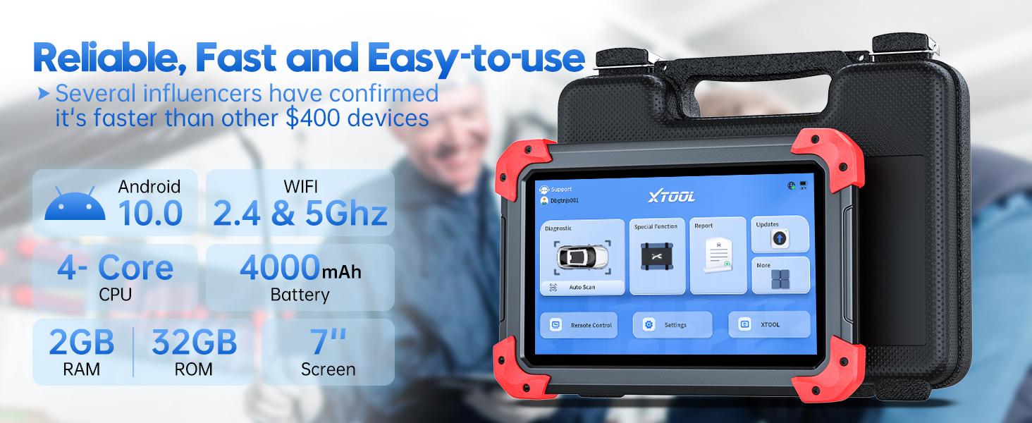XTOOL D7 V2.0 Bidirectional Scan Tool 2026 Ai-Assisted OBD2 Scanner Diagnostic Tool with 36+ Resets, Full System Car Scanner with EPB, Injector Test, Throttle, Crank Sensor Relearn, FCA, CANFD & DoIP XTOOL D7 V2.0 Bidirectional Scan Tool 2026 Ai-Assisted OBD2 Scanner Diagnostic Tool with 36+ Resets, Full System Car Scanner with EPB, Injector Test, Throttle, Crank Sensor Relearn, FCA, CANFD & DoIP