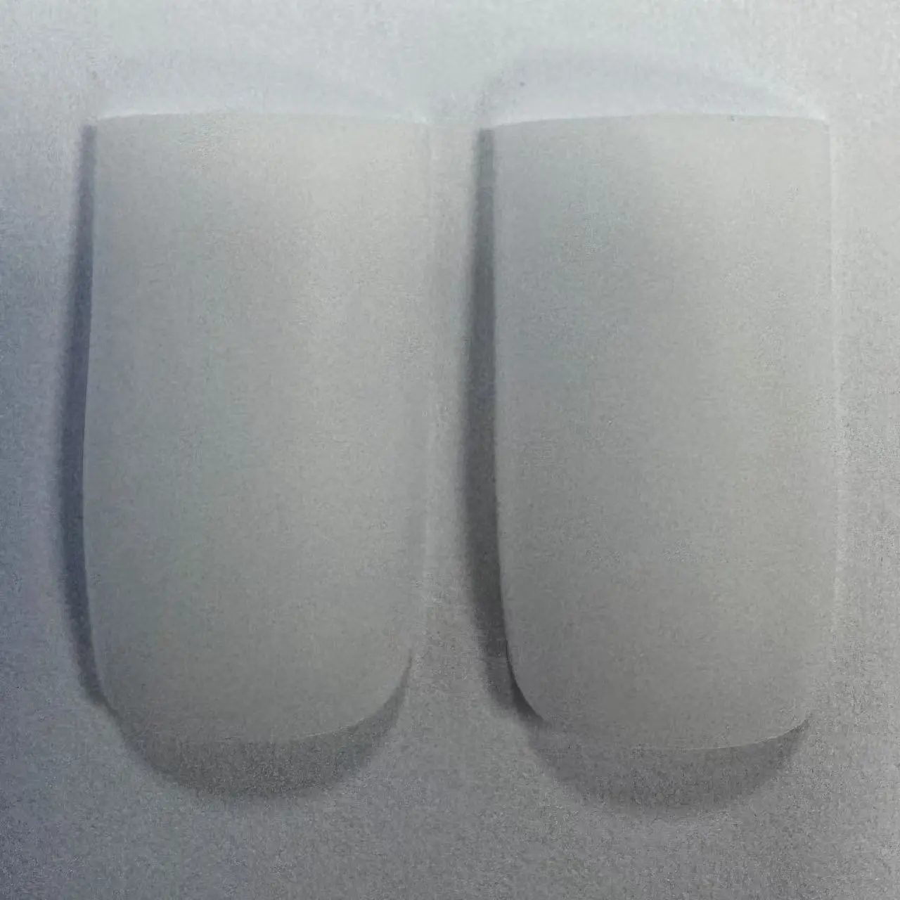 M Sharp Square Pure Color Nail Tips Milky White