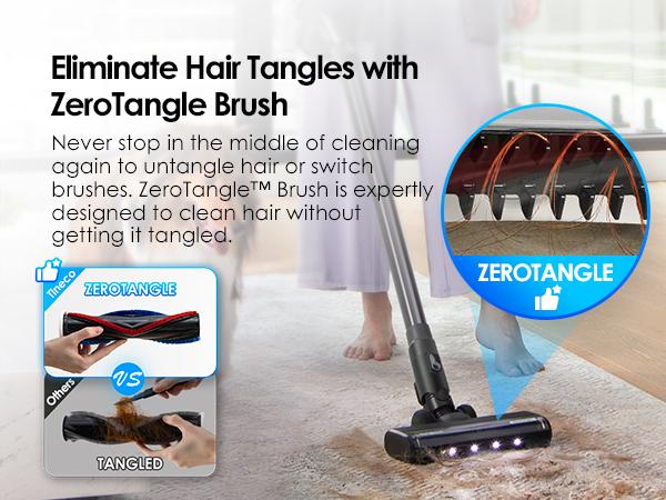 TINECO PURE ONE Station Pet Cordless Stick Vacuum Cleaner, Station with Self-Clean, ZeroTangle Brush for Pet Hair, Hard Floor, Carpet, Tile, Pet Grooming, Lightweight, Handheld Vacuum