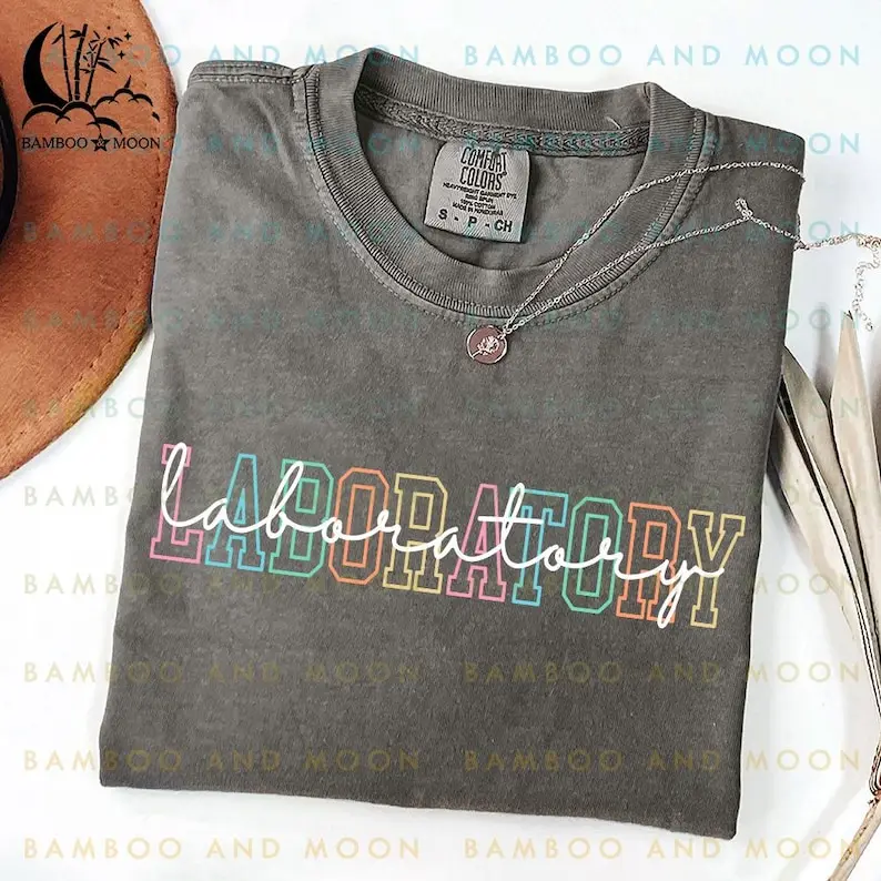 Comfort Colors® Personalized Laboratory Shirt, Lab Tech Tee, Lab Week 2025, Phlebotomist Gift