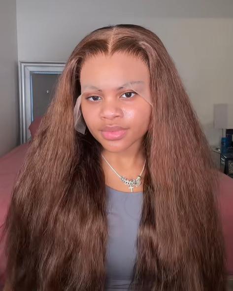 [30“ only $172] Mamushow #4 Chocolate Brown and #1 Jet Black 13x6 Body Wave Full Lace Frontal Human Hair Wigs