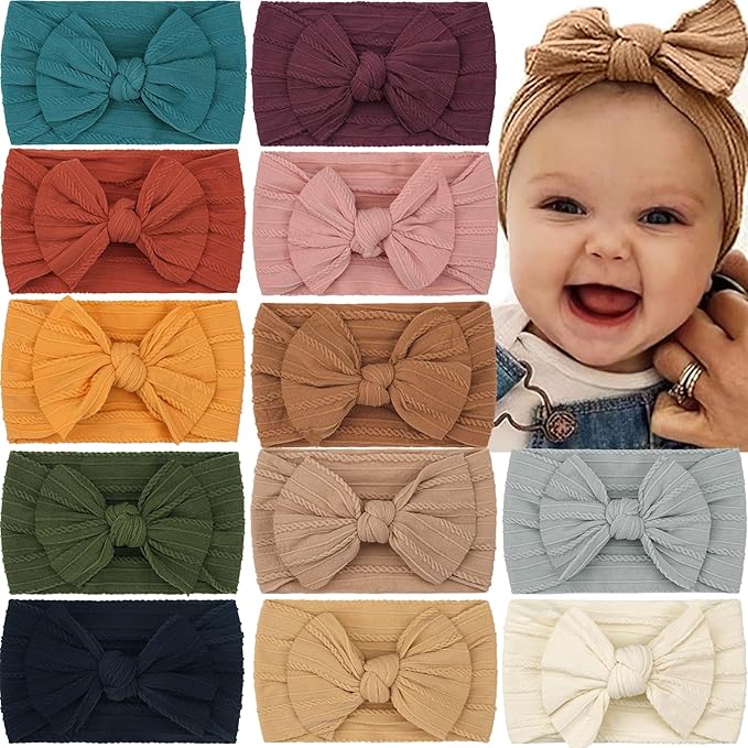 Super Stretchy Soft Knot Headbands with Hair Bows Head Wrap  display picture 1