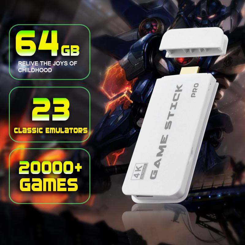 Mass Games Retro Game Console with 20000+ Built-in Games 19 Emulators 2 Wireless Controllers 4K Output & 64GB SD Card Perfect for Kids & Adults - Portable Gaming System,TikTokShopBlackFriday Mass Games Retro Game Console with 20000+ Built-in Games 19 Emulators 2 Wireless Controllers 4K Output & 64GB SD Card Perfect for Kids & Adults - Portable Gaming System,TikTokShopBlackFriday