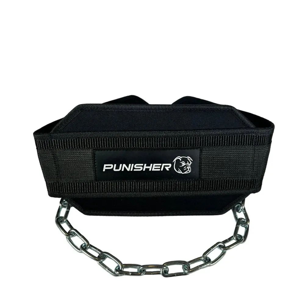 Unisex Neoprene Dip Belt with Chain - Strength Train Accessory for Weighted Dips, Pull Ups, Squats