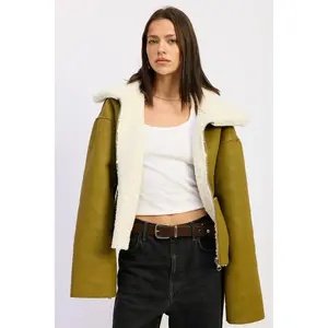 REVERSIBLE SUEDE SHEARLING JACKET