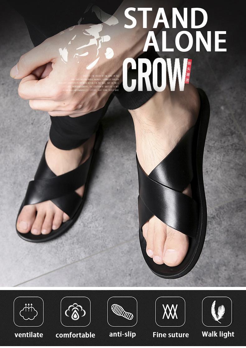 Men’s Slippers 2026 Summer Casual Beach Sandals, Outdoor Footwear with Comfortable Walking Shoes, Flipflops and Slides for Men and Boys, Ideal for Walking, Active Lifestyle, Parent & Child Footwear in Black