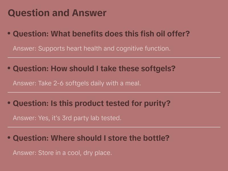 Fresh Catch® Fish Oil Softgels  - Orange Flavor Healthcare Fitness