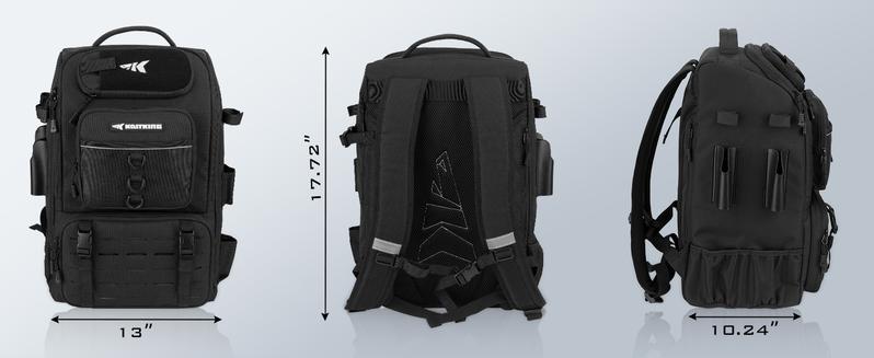 KastKing Karryall Fishing Tackle Backpack with Rod Holders 4 Tackle Boxes,40L Fishing Bag Storage Fishing Gear and Equipment, Multi-Functional Storage ,Waterproof & Durable Fishing Bag Ideal for Camping & Outdoor Activities Hunting