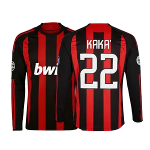 Kaka 2008 09 Away Home Red Retro White No.22 Short Sleeved Soccer Jerseys