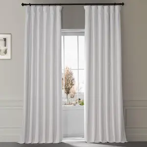 Half Price Drapes Signature Plush Velvet Hotel Blackout Curtain