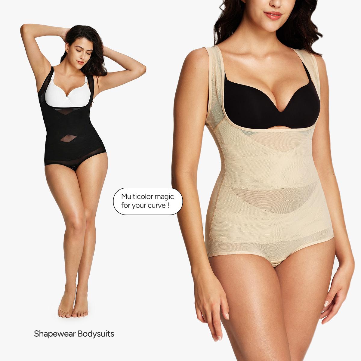 [MAX] Nebility Women's Mesh Breathable Shapewear - Basic Faja, Sleeveless High Waist Compression, Minimalist Comfort Body Shaping Underwear Firm Tummy Control Airslim Bodysuit SpringStatements