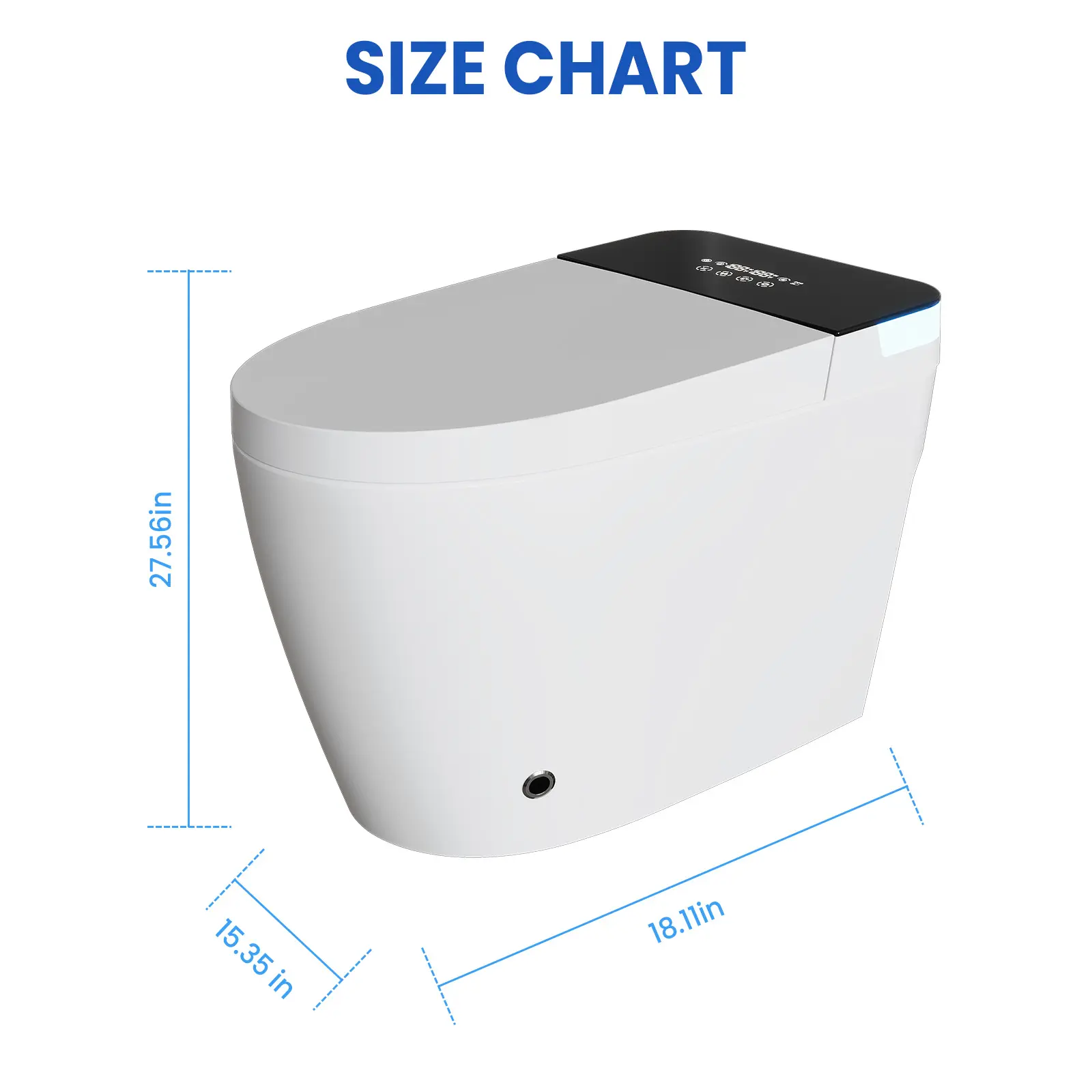 Garvee Toilet Bidet with Tank Built in, Auto Open Close Lid, ADA Comfort Height, Dual Auto Flush, 1000 Gram MaP Flushing Score, Heated Seat, Modern Elongated One Piece Bidet Toilets Combo, black