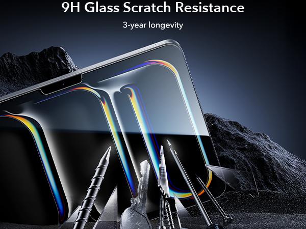 ESR 2 Pack Screen Protector for iPad Pro 11/13 (M5/M4) 2025/2024&iPad Air11/13 inch | 9H Tempered Glass Film | with UltraFit Tray | Apple Pencil Support | Scratch Resistant | HD Clarity | Bubble Free