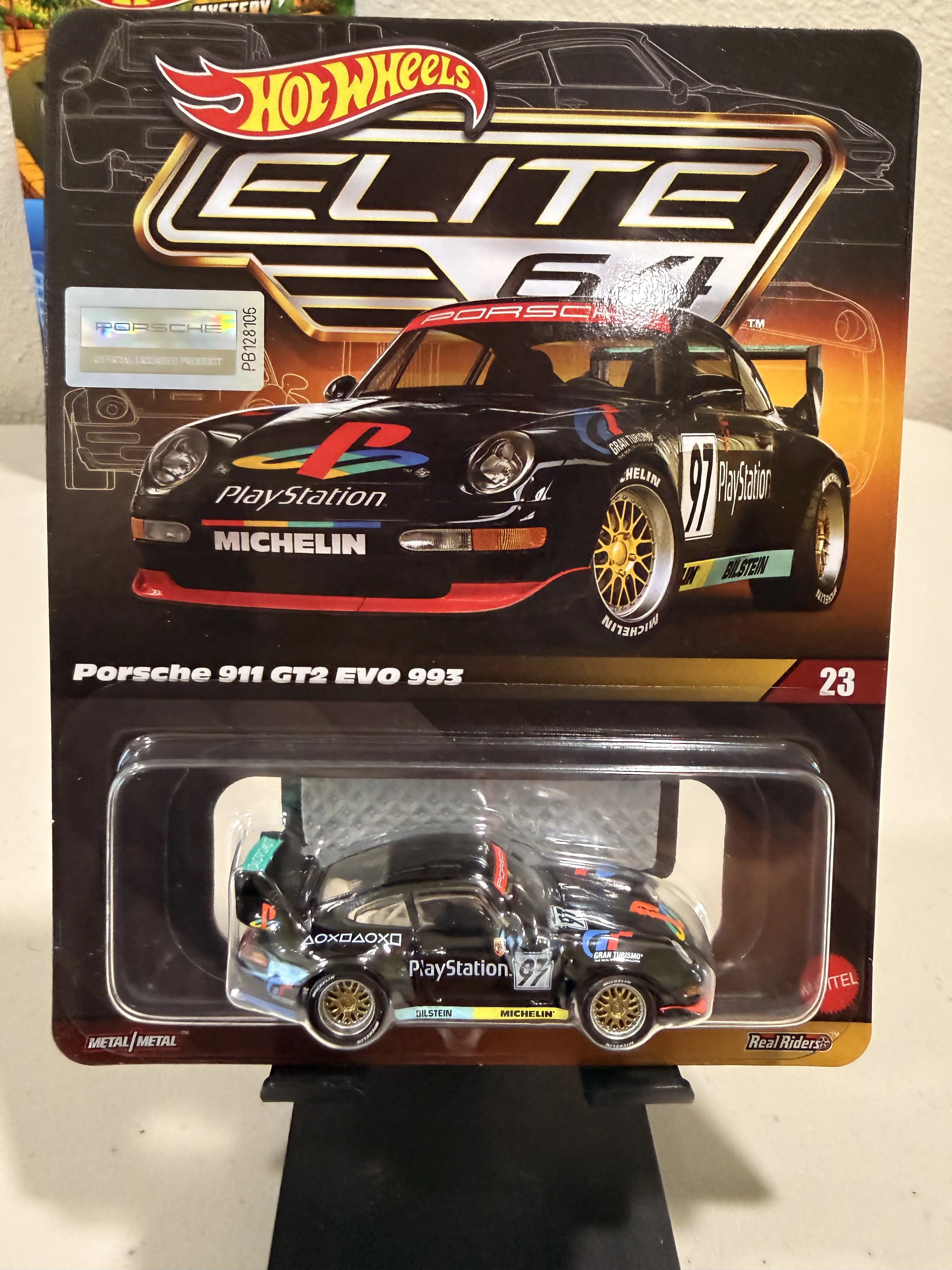 HotWheels Elite 64 Playstation Porsche 911 GT2 EVO 993