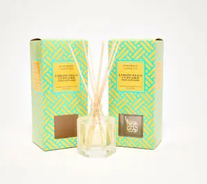 HomeWorx by Slatkin + Co. S/2 SpringFling Reed Diffusers Limon Cupcake