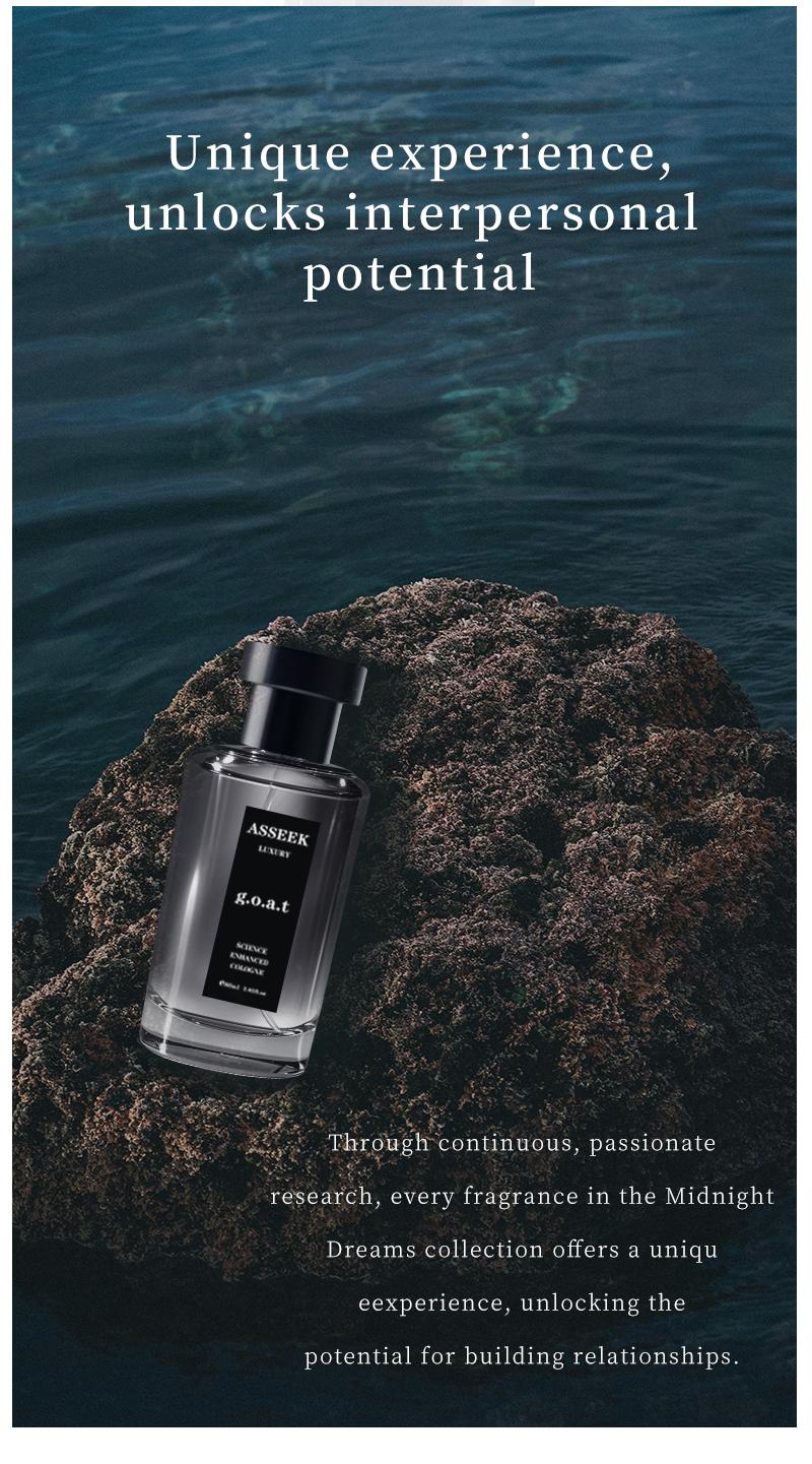 ASSEEK Midnight Marine Man Men's Perfume-OceanAroma 80ml Woody Amber Fragrance Eau deParfum Long Lasting Cologne Gift -Edp Intense