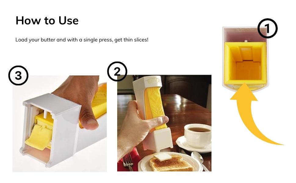 [DEALSFORYOU] Stick Butter Cutter Slicer Butter Slicer Dispenser Toast Shredder Chocolate Kitchen Tools To Keep Butter Stick Fresh