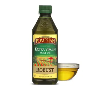 Robust Extra Virgin Olive Oil, Contains Polyphenols, First Cold Pressed, Full‑Bodied Flavor, Perfect for Salad Dressings & Marinades, 16 Fl Oz