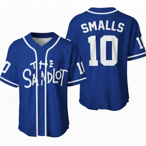 The Sandlot #10 Smalls Royal Blue Baseball Jersey, The Sandlot Jersey, Vintage Movie Baseball Shirt, Retro Baseball Jersey Men Women Youth Kids, Classic Game Day Outfit