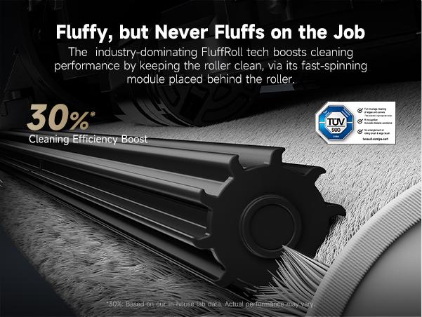 DREAME Aqua10 Ultra Roller Robot Vacuum and Mop & 30,000Pa Suction, Self-Cleaning Dock & Extending Roller Mop, Heat-Washes & Dries, Carpet Protection, AI Camera & LiDAR Avoidance Tech, Voice Control