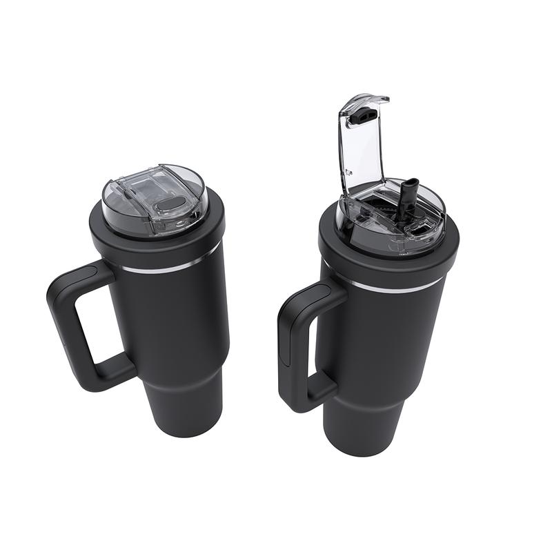 Replacement Lid for 40oz Tumble, Dual-Spout Design,Straw & Sip, Leak-Proof Cup Accessory