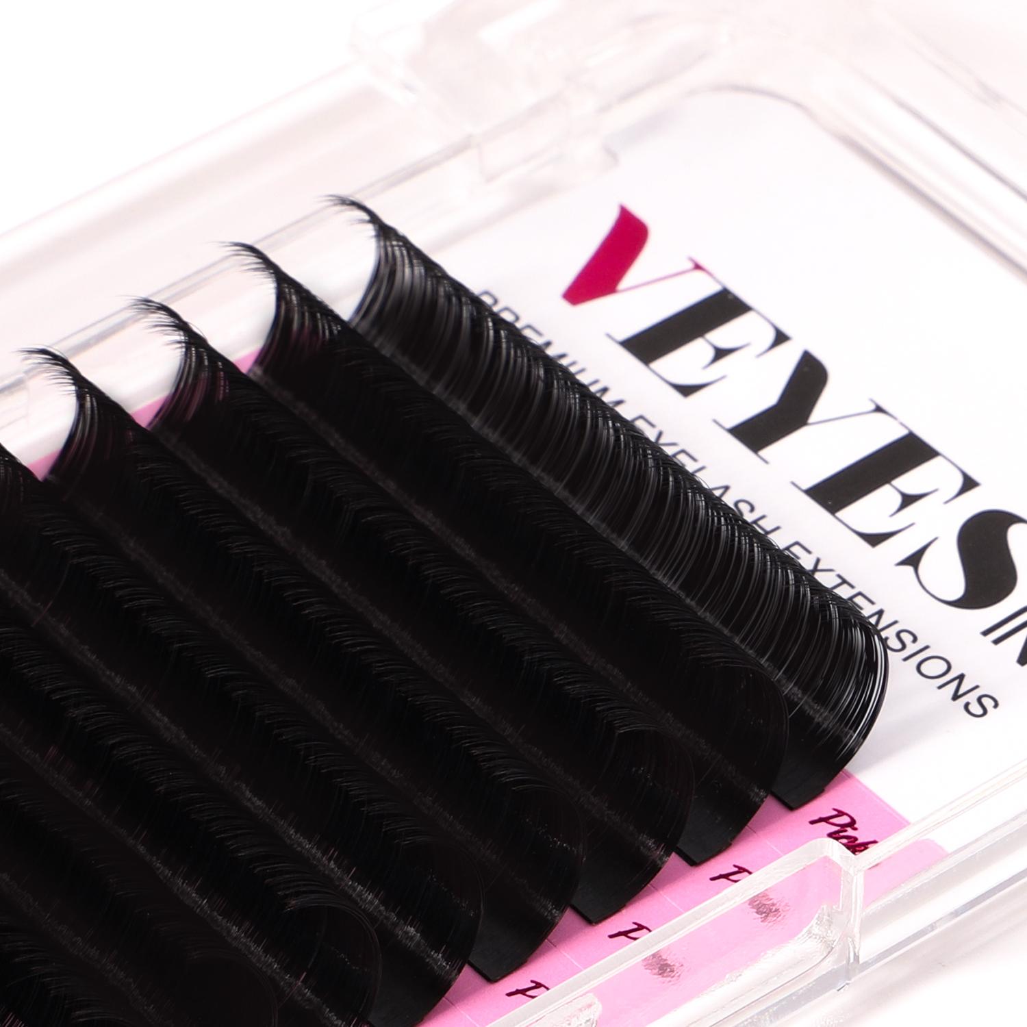 VEYELASH Premium Individual Eyelash Extensions Textured Lashes for Professional use
